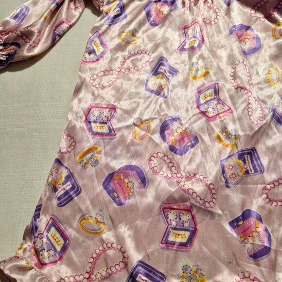 PJ & Me girls size 6 silky pink nightgown NWT - Picture 2 of 6